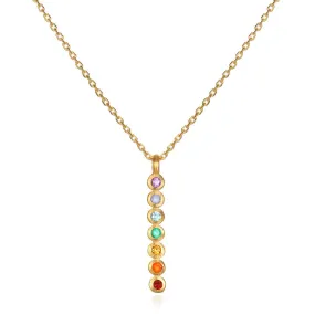 Satya Divine Alignment Multi Gemstone Chakra Necklace