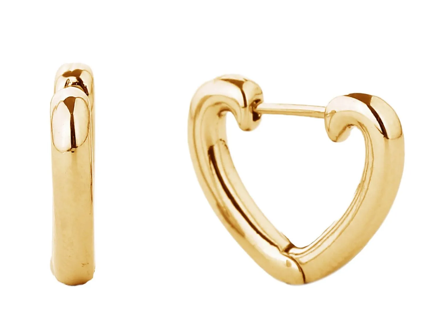 SJE310251 14K Dipped Hoop Brass Earrings