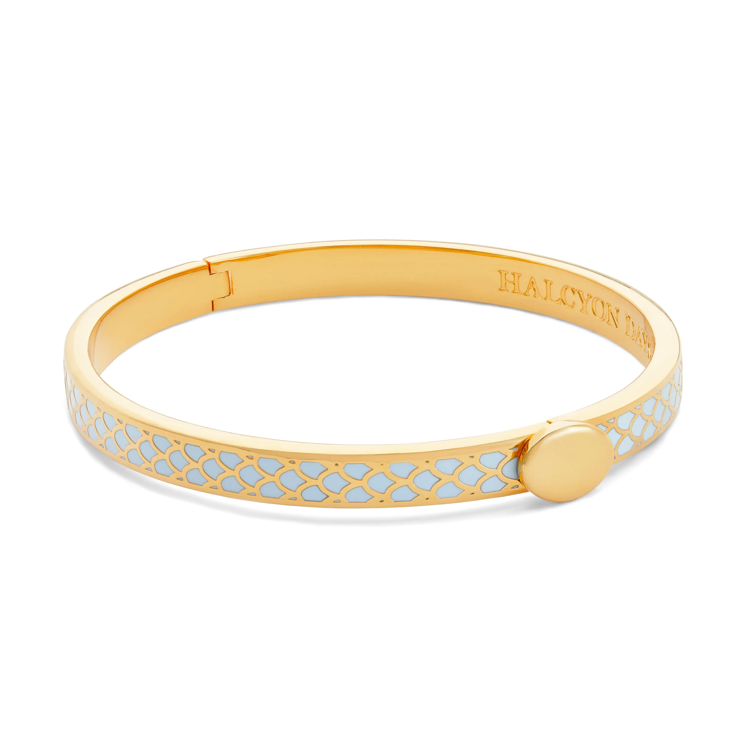 Skinny Salamander Forget-me-Not & Gold Bangle