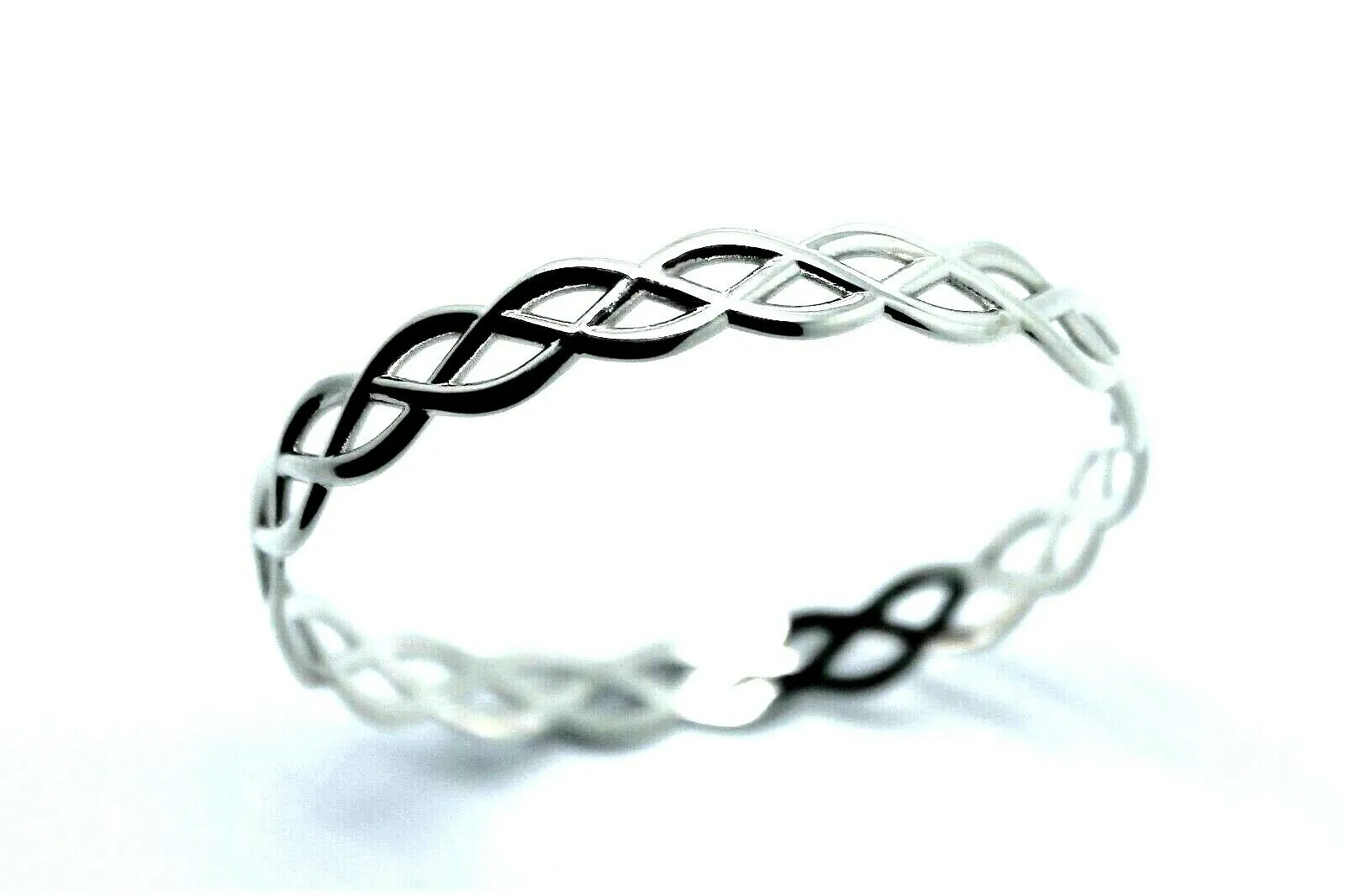 Solid Genuine 375 9ct 9kt Yellow, Rose or White Gold Celtic Knot Oval Bangle  7.1cm X 5.9cm