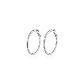 Sommerset Hoop Silver Earrings