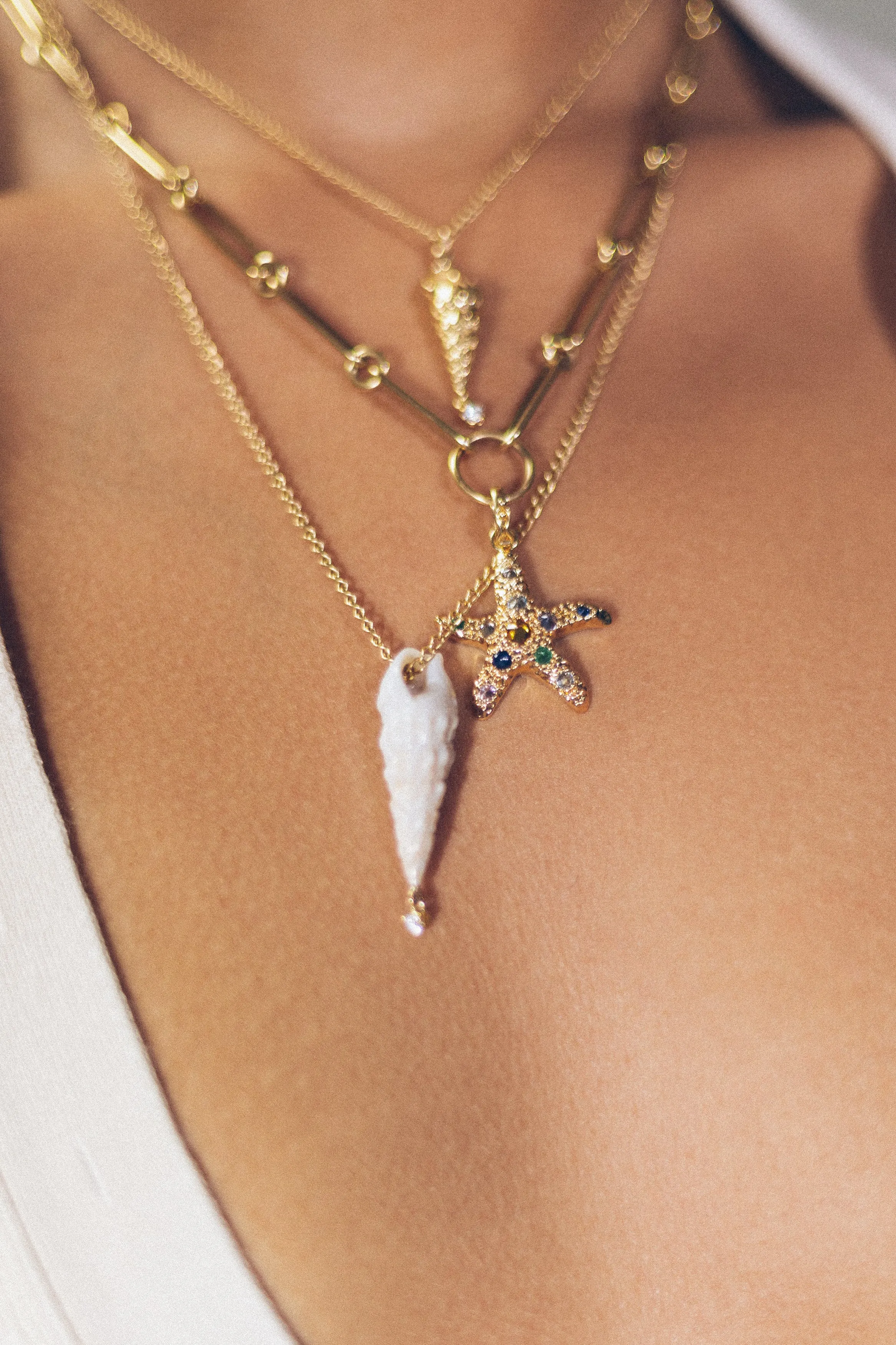 Starfish Pendant - Diamond