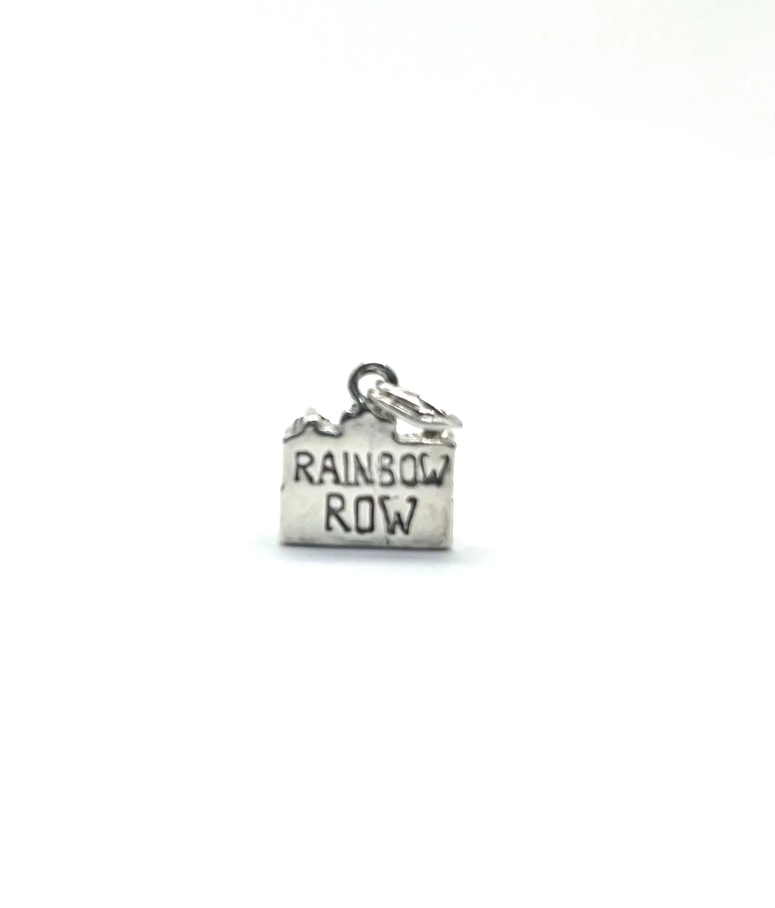 Sterling Silver Rainbow Row Charleston, SC Charm