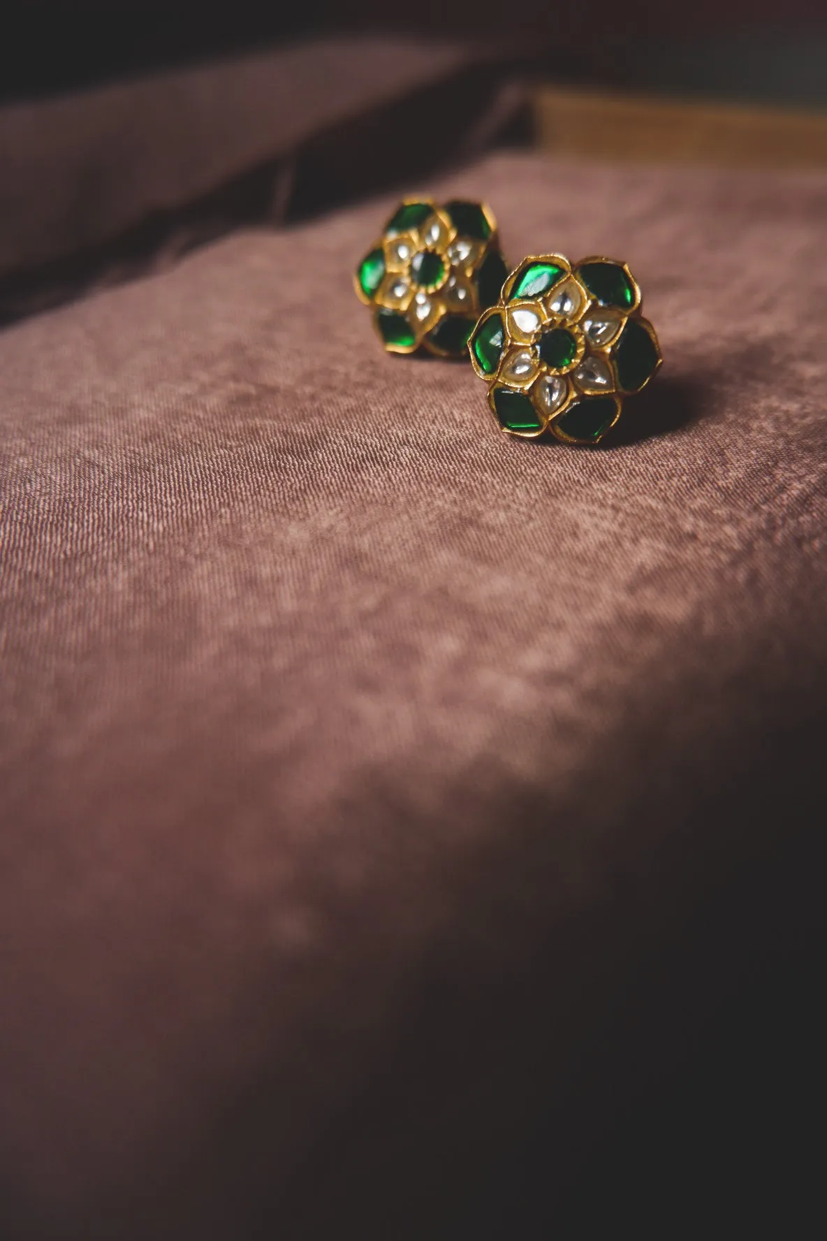 Sunchaya Emerald Green Studs