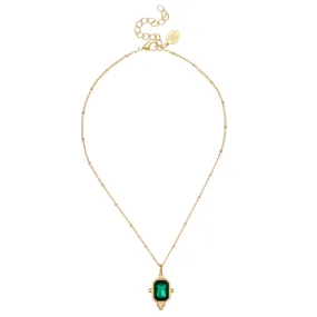 Susan Shaw Dainty Collins Necklace - Evergreen