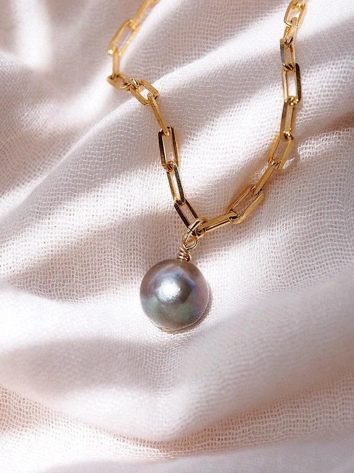 Tahitian Pearl Pendant Necklace - Moani