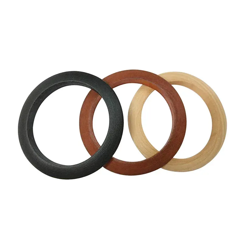 TEEK - Pop Brown Round Circle Wooden Bangle