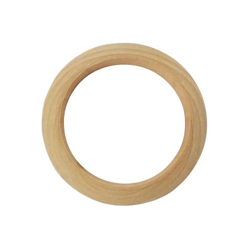 TEEK - Pop Brown Round Circle Wooden Bangle