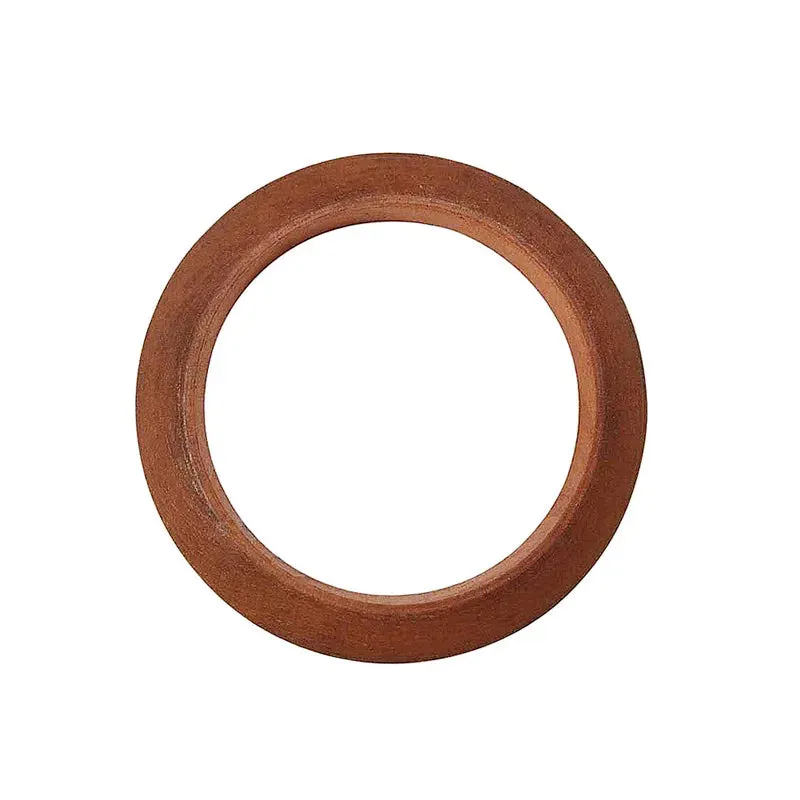 TEEK - Pop Brown Round Circle Wooden Bangle