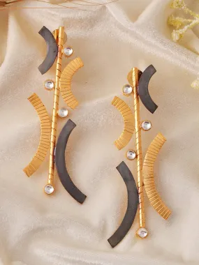 Textured Contemporary Line Earring