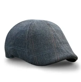 The Bourbon Boston Scally Cap - Smoke & Peat Plaid