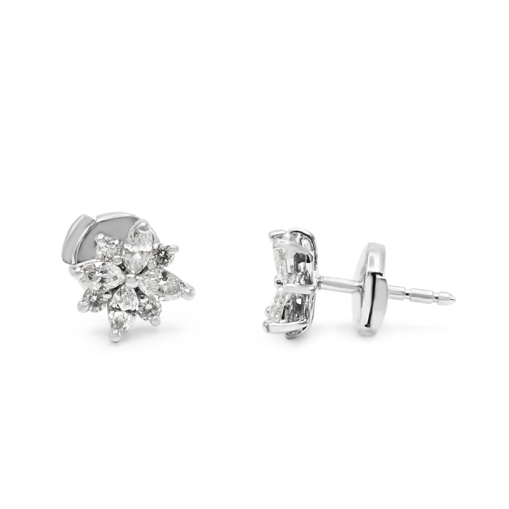 Tiffany Victoria Diamond Cluster Earrings - Platinum