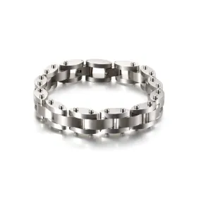 Titanium Steel Bracelet with Industrial Style for Men by Planderful Collection