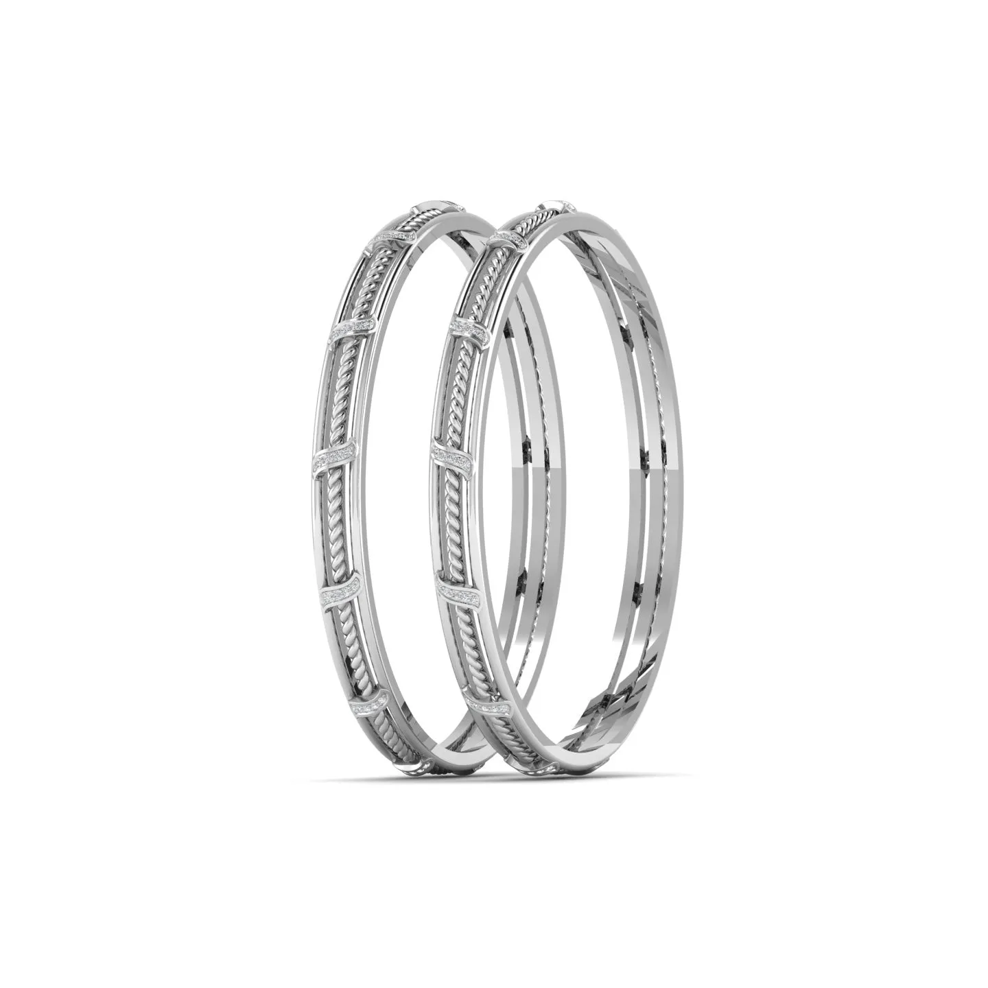 Traditional Design Silver Bangle