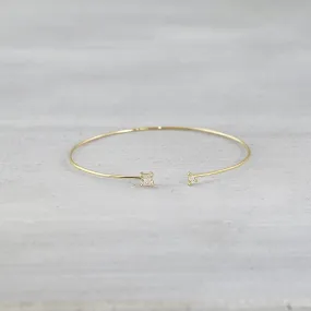 Trapeze cuff bracelet - 14K/ 18K Gold