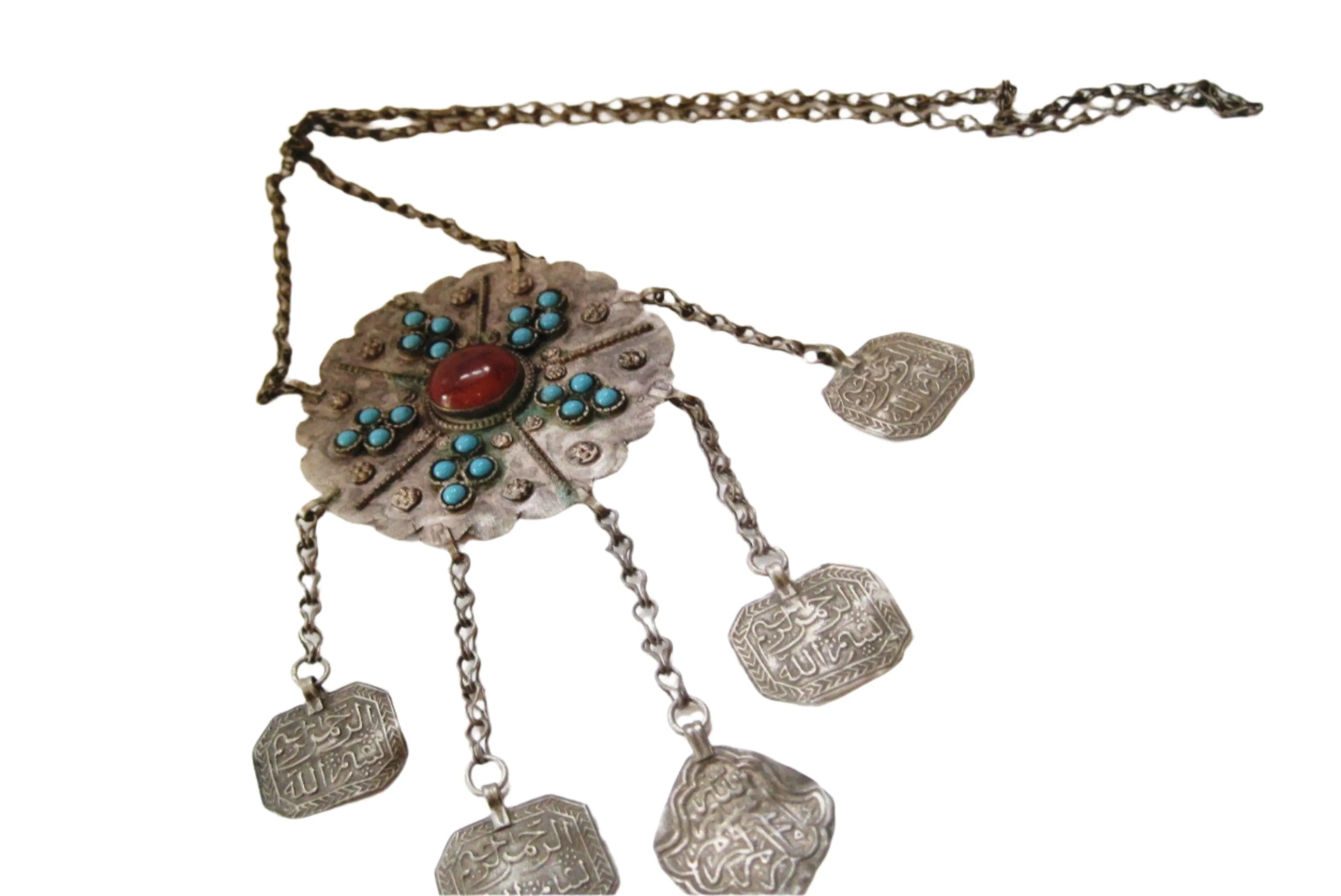 Vintage Islamic Necklace with Large Pendant