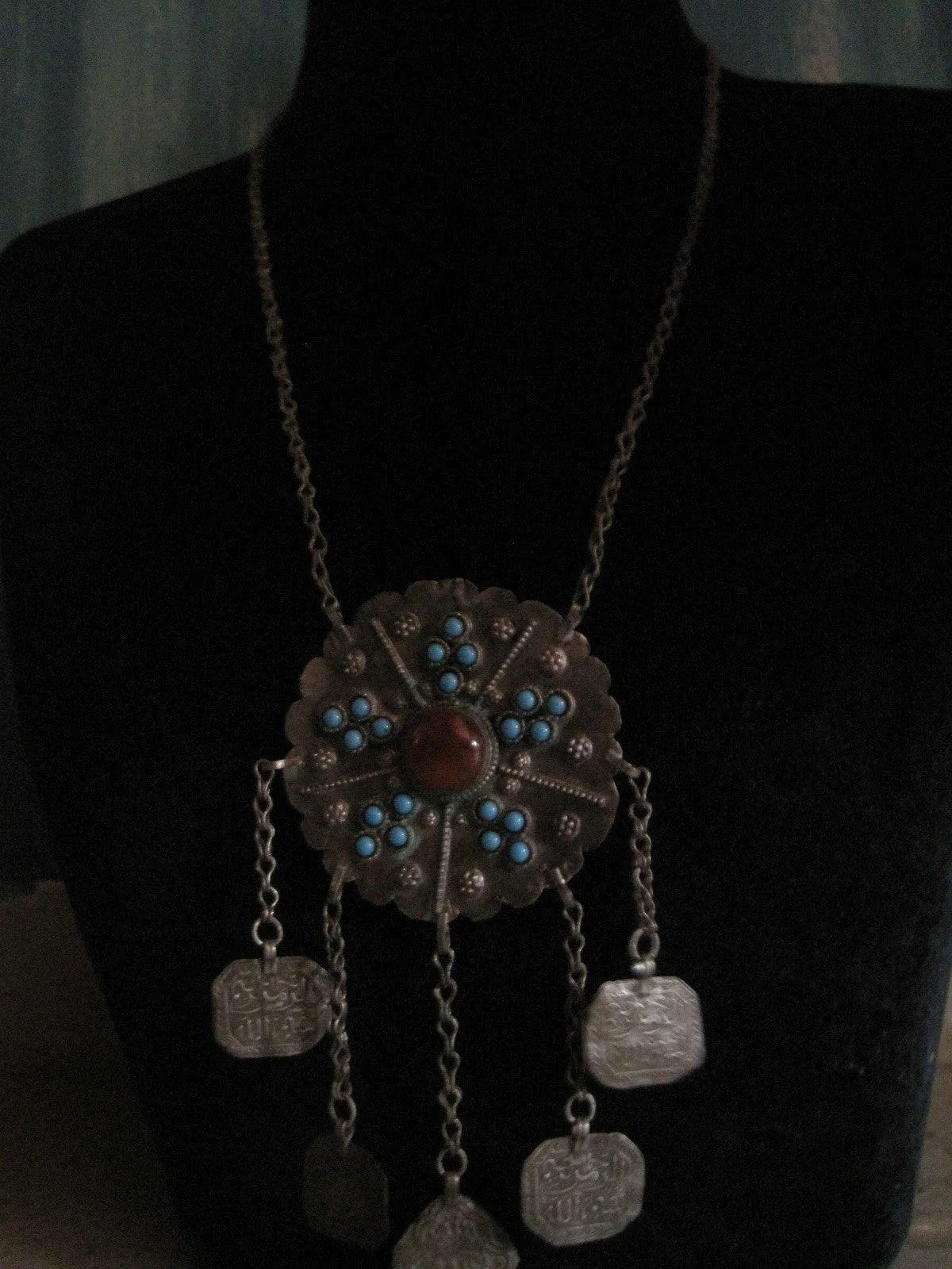 Vintage Islamic Necklace with Large Pendant