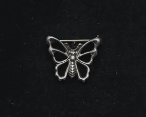 Vintage Sterling Silver Butterfly Brooch