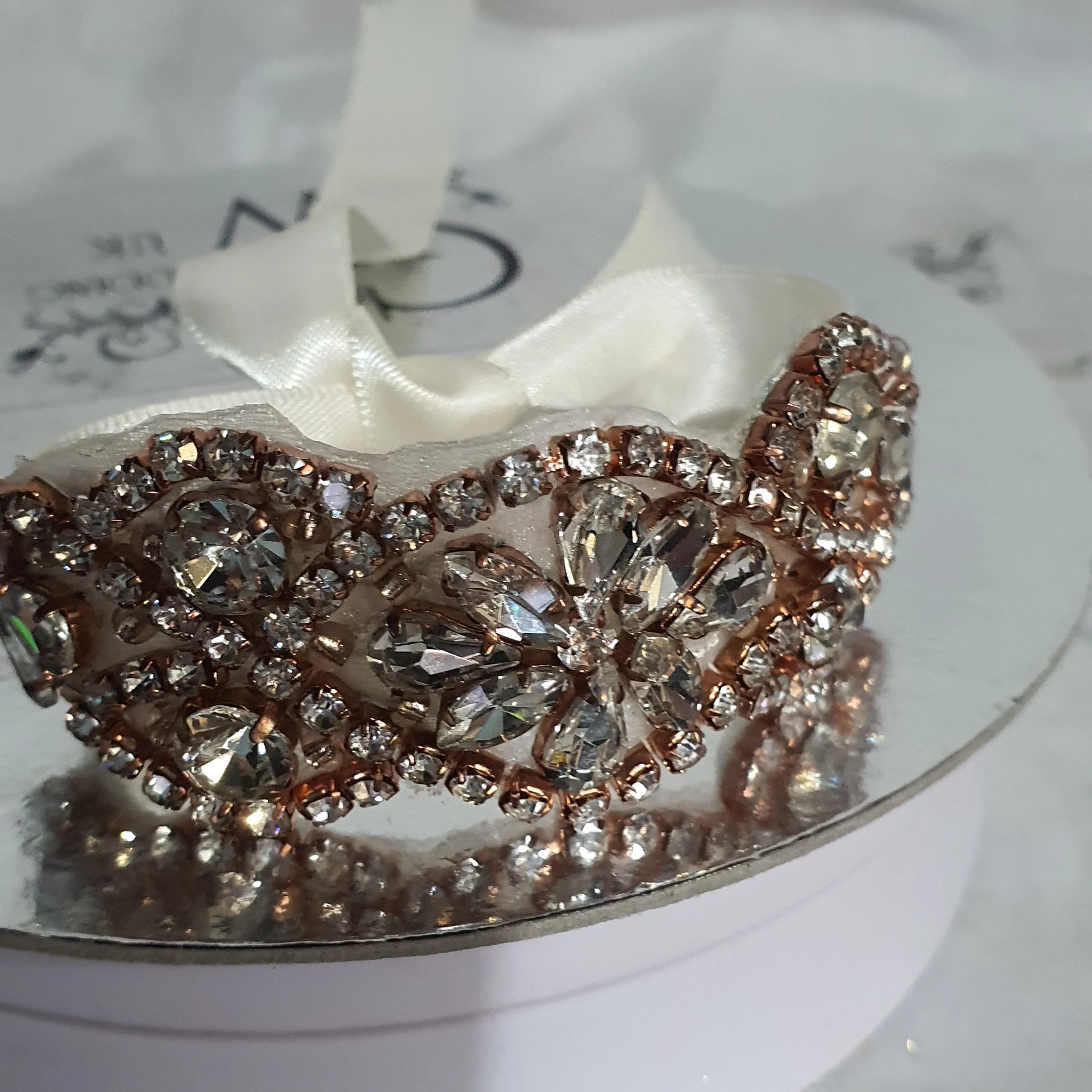 Wedding Cuff  set of 4 Bracelet Great Gatsby Vintage Glam Art Deco Crystal rhinestone  bridesmaid flower girl  small size-