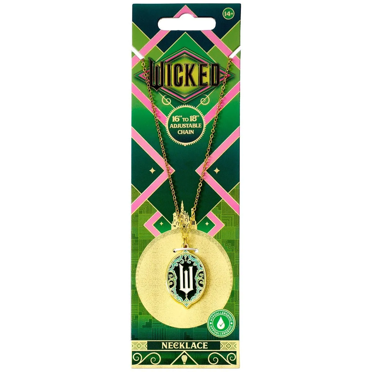 Wicked W Green Emerald City Necklace WKN00005